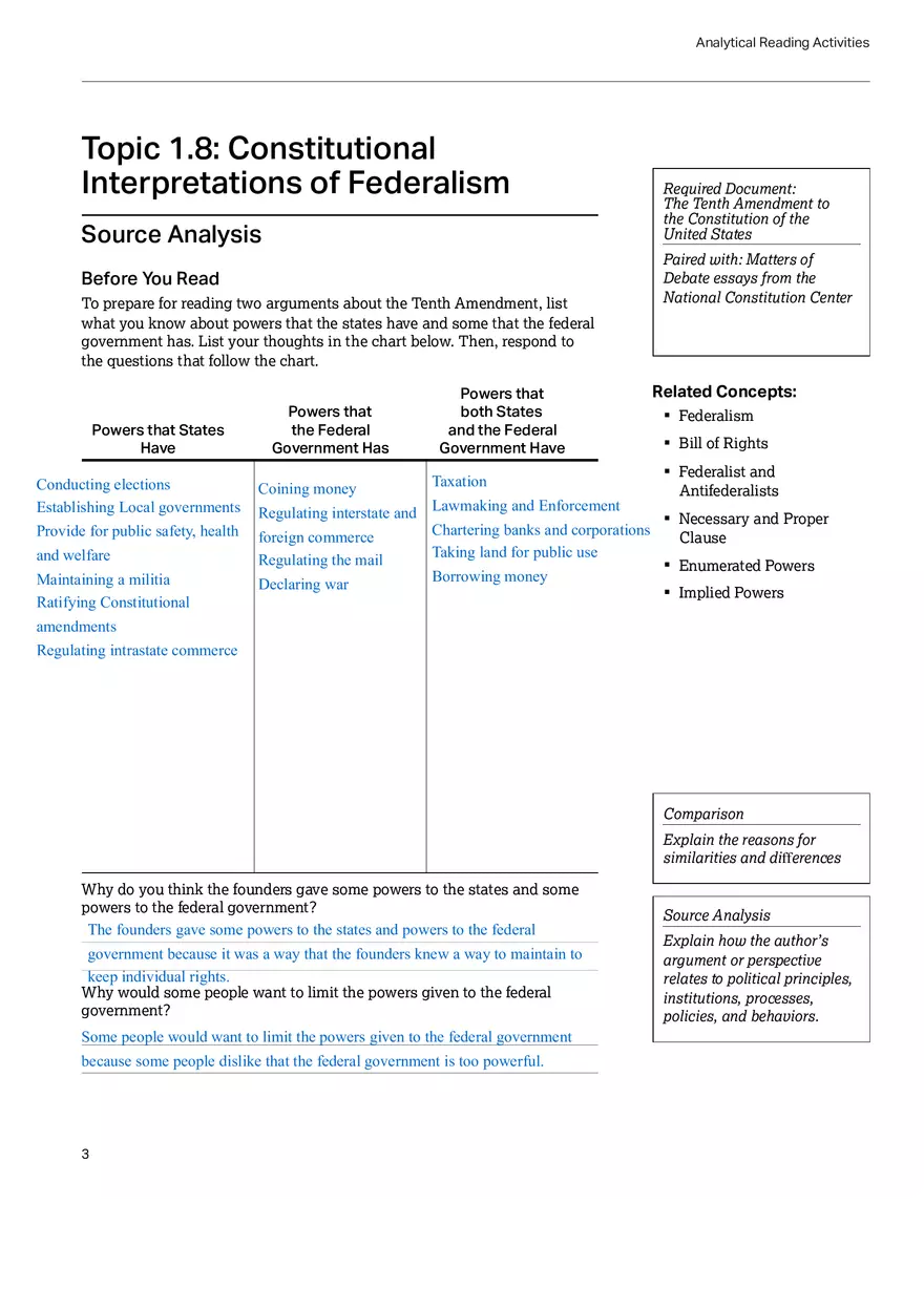 United States Government and Politics Topic 1.8 - Page 2