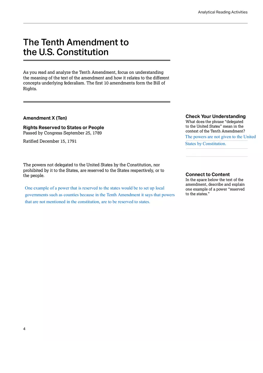 United States Government and Politics Topic 1.8 - Page 5