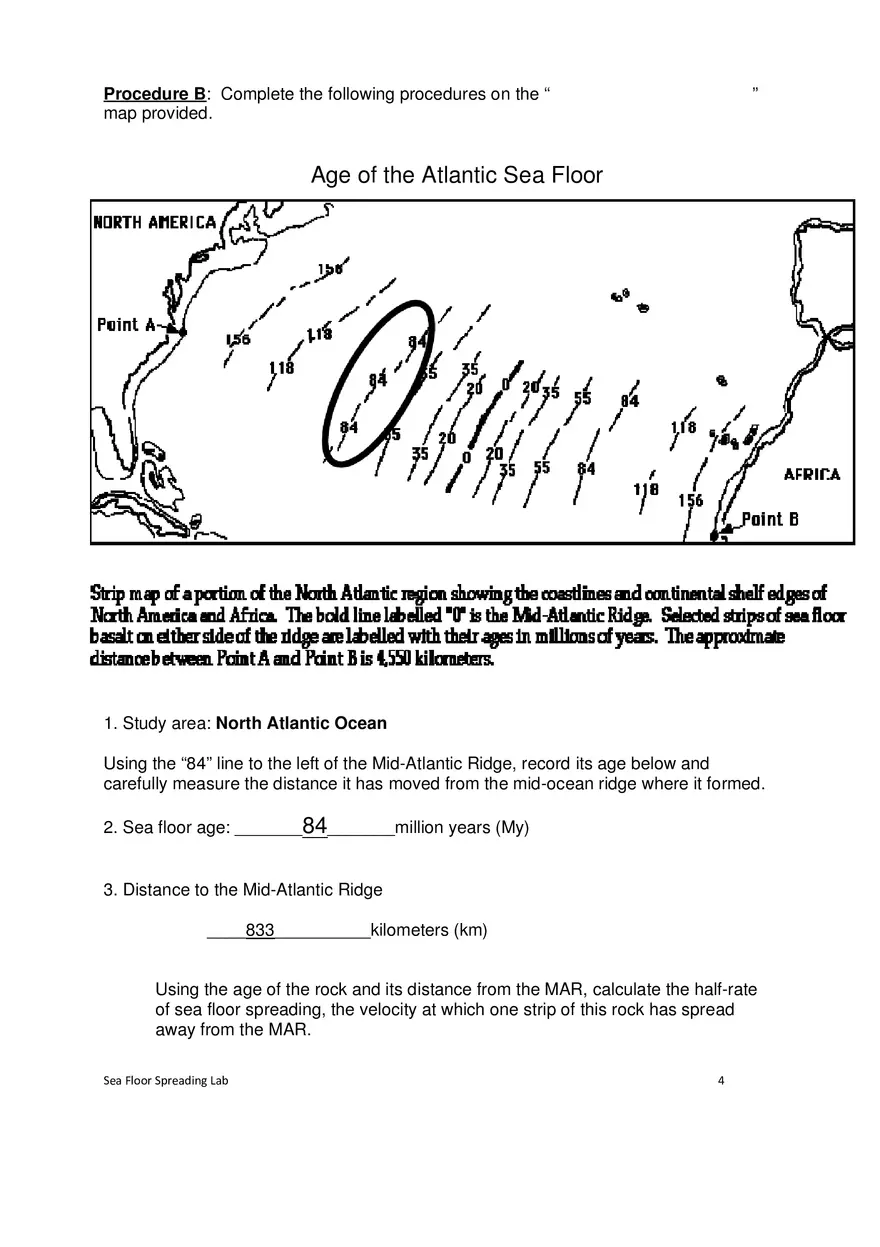 Sea Floor Spreading in the Atlantic Ocean - Page 4