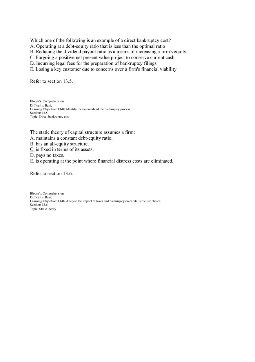 Chapter 13 Leverage and Capital Structure - Page 7