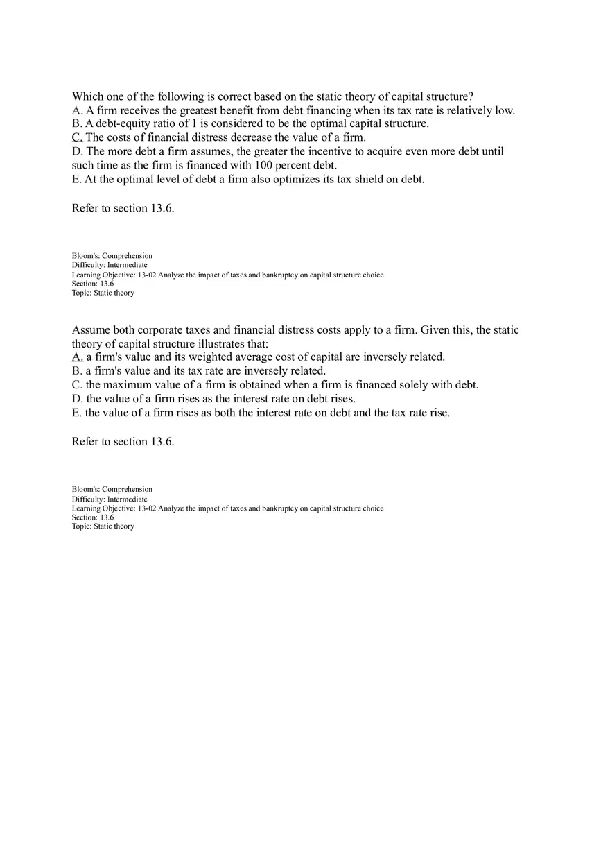 Chapter 13 Leverage and Capital Structure - Page 9