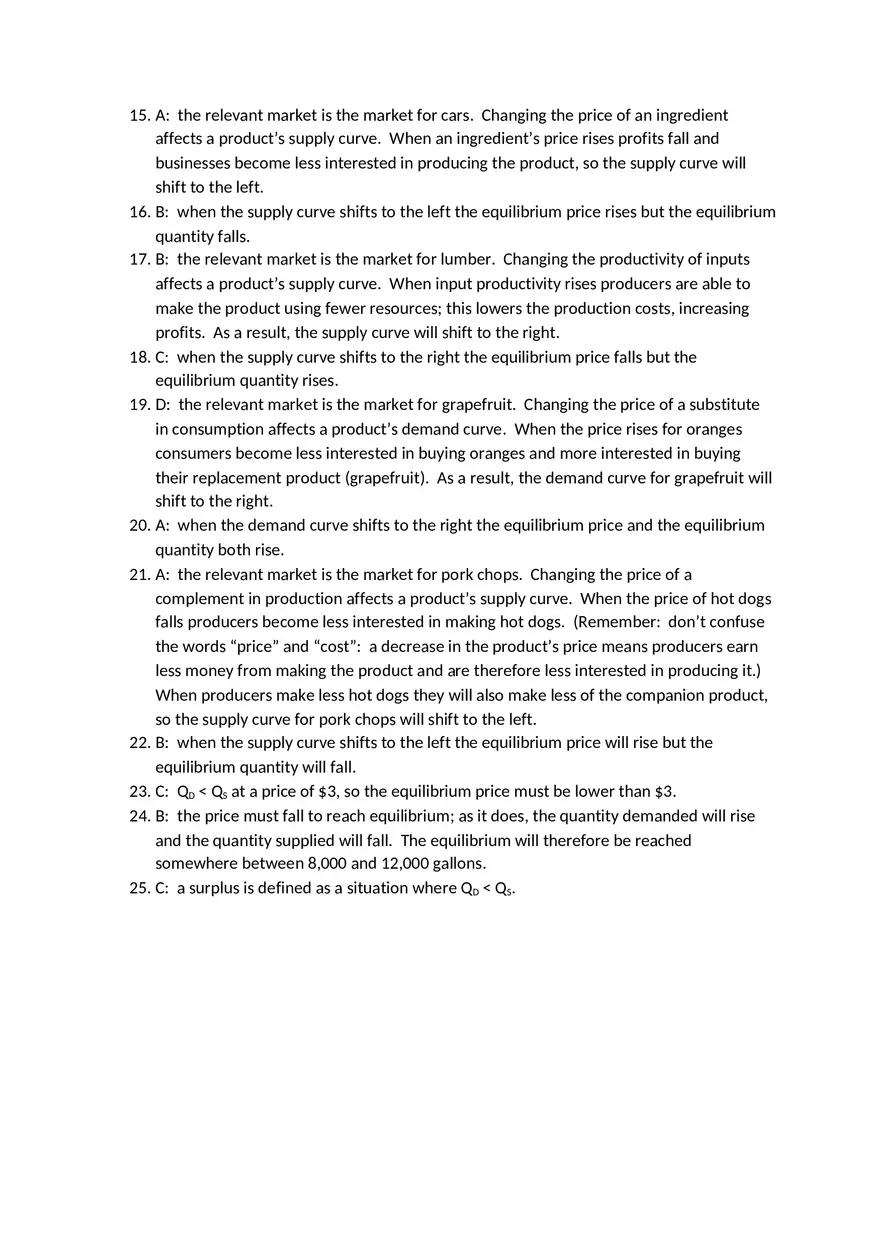 Quiz 1 – Supply and Demand - Page 7