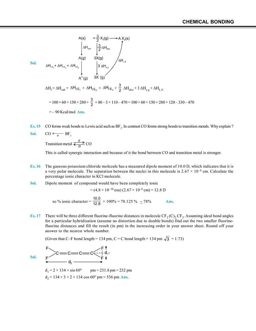 Chemical Bonding Solved Examples - Page 4