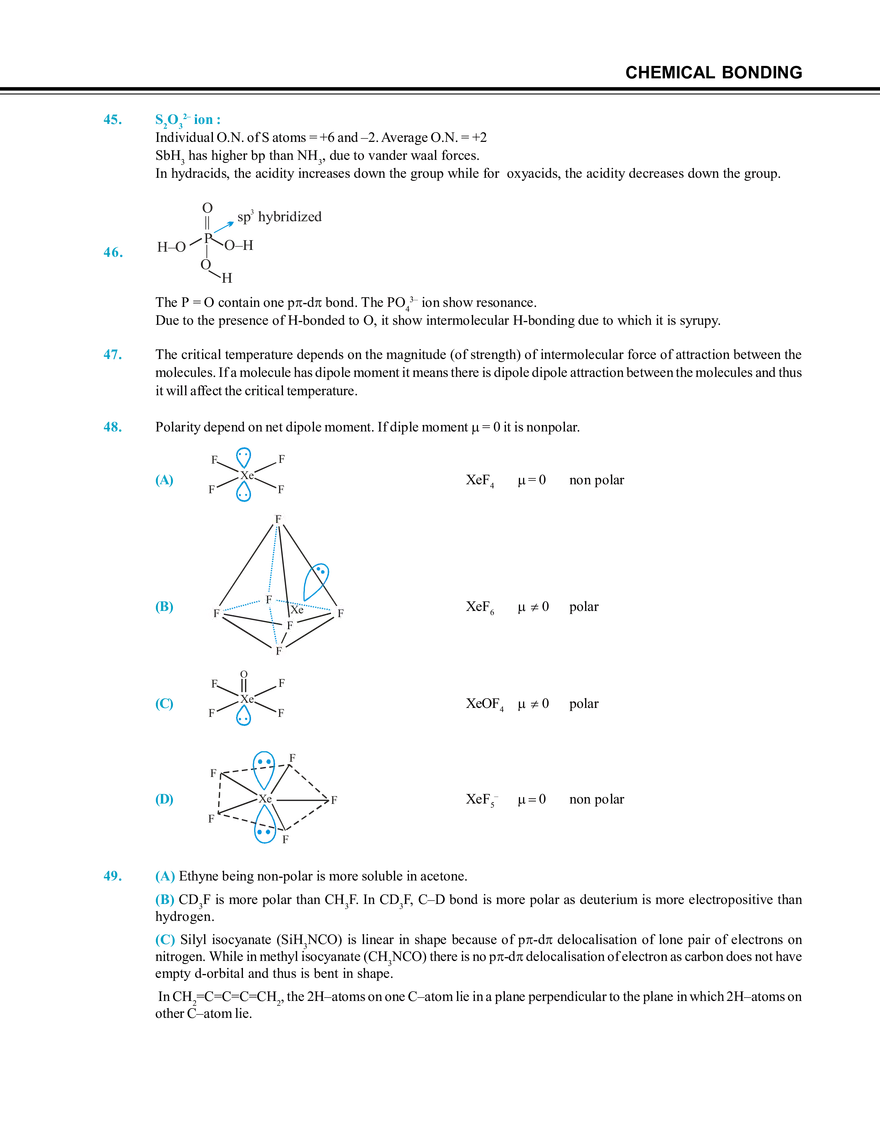 Chemical Bonding Solution - Page 14
