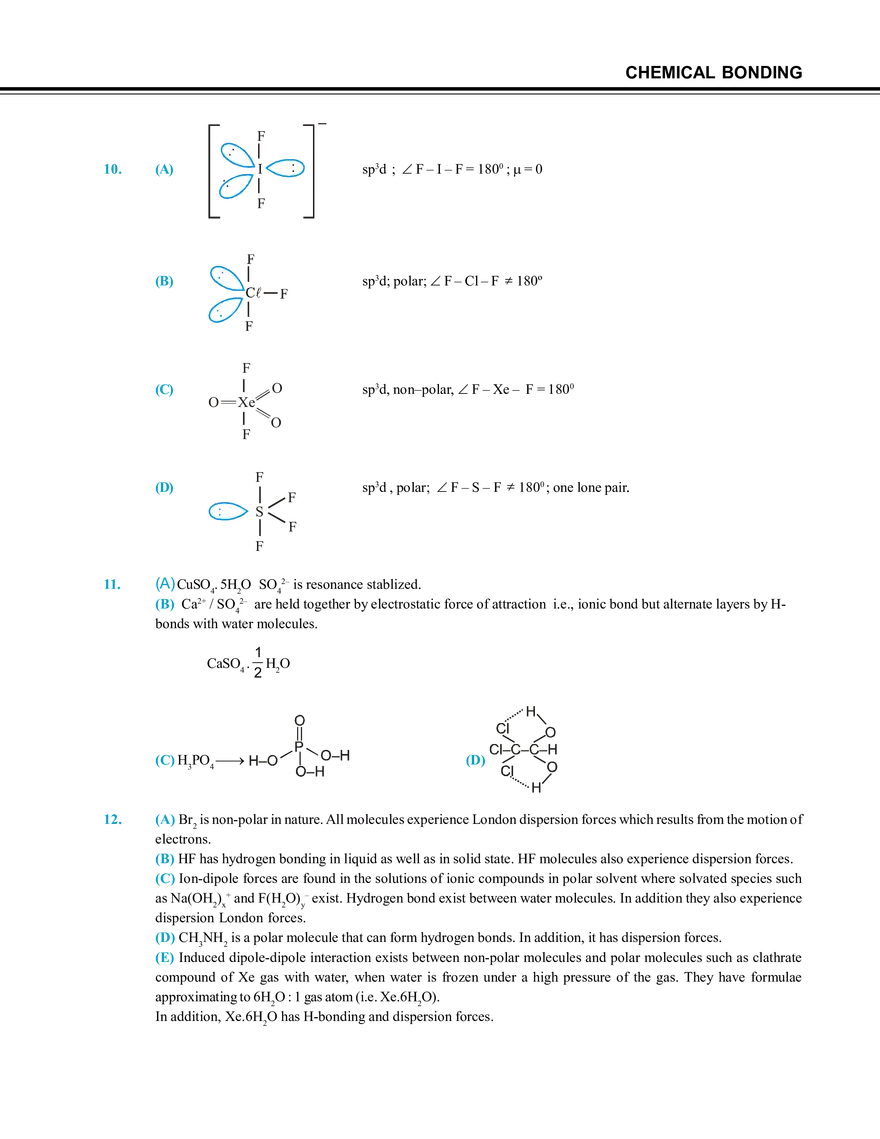 Chemical Bonding Solution - Page 27