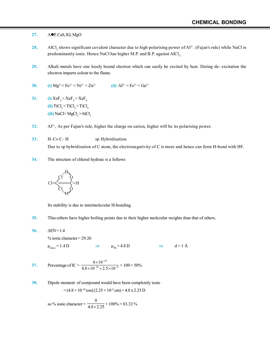 Chemical Bonding Solution - Page 36