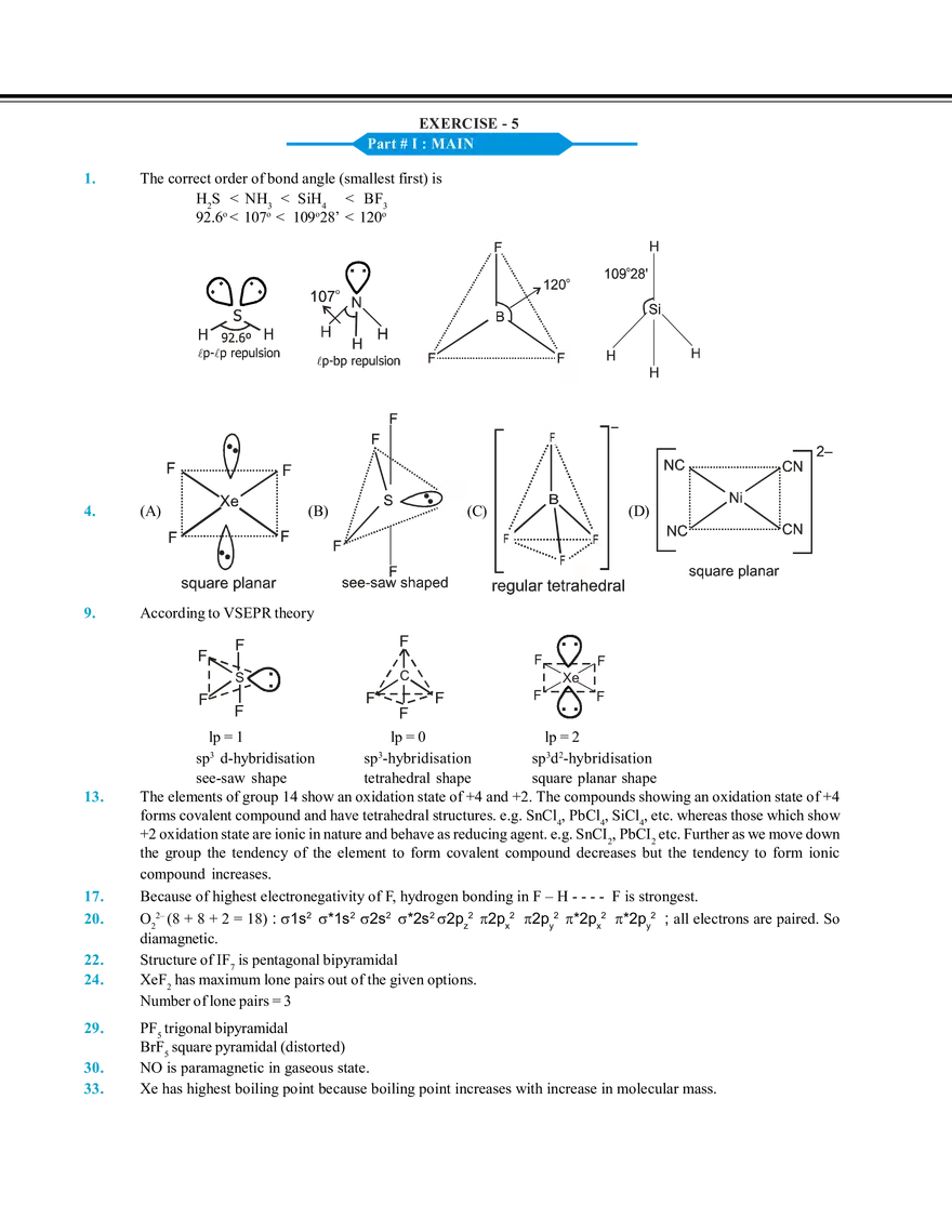 Chemical Bonding Solution - Page 39