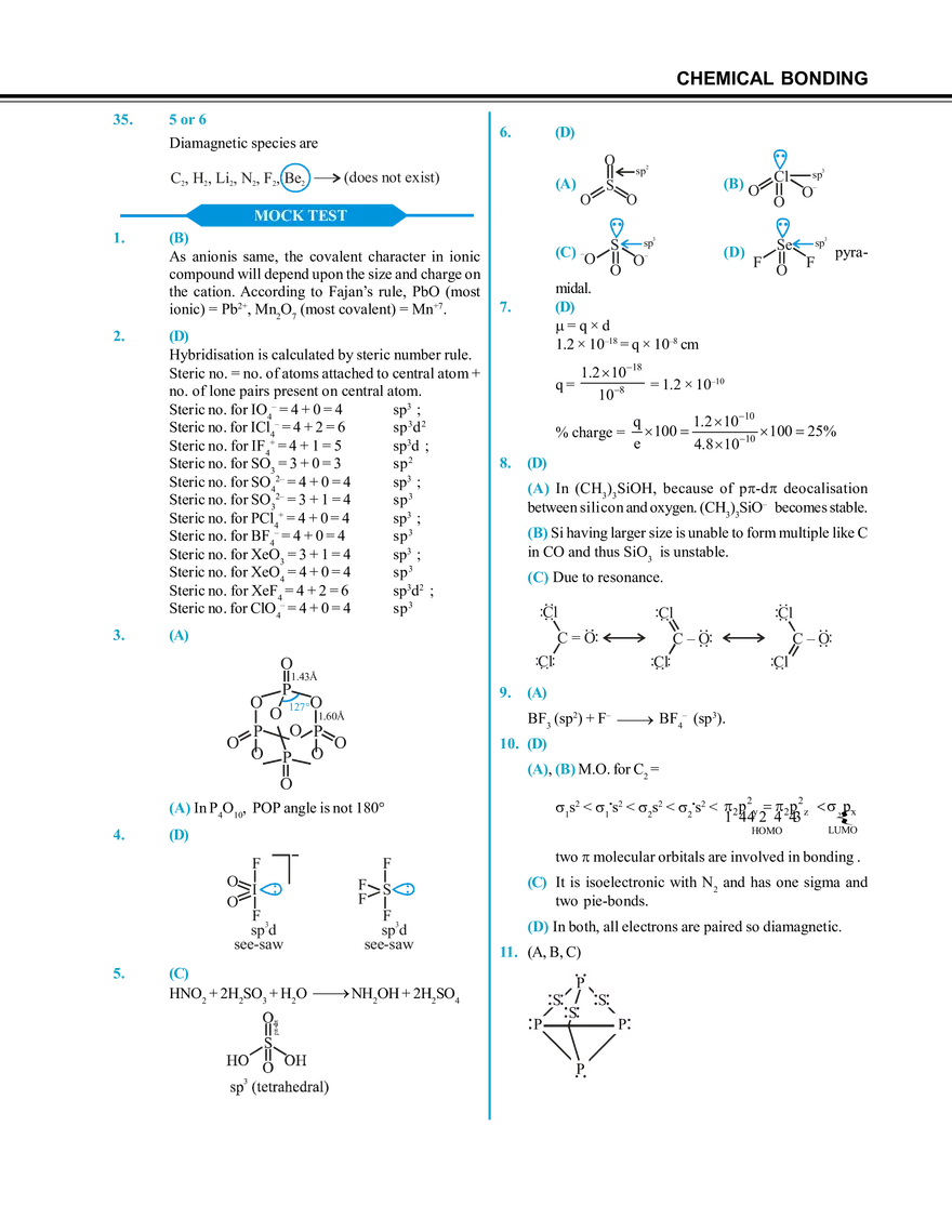 Chemical Bonding Solution - Page 42