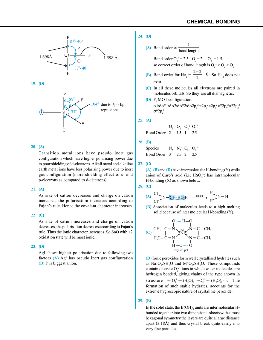 Chemical Bonding Solution - Page 44