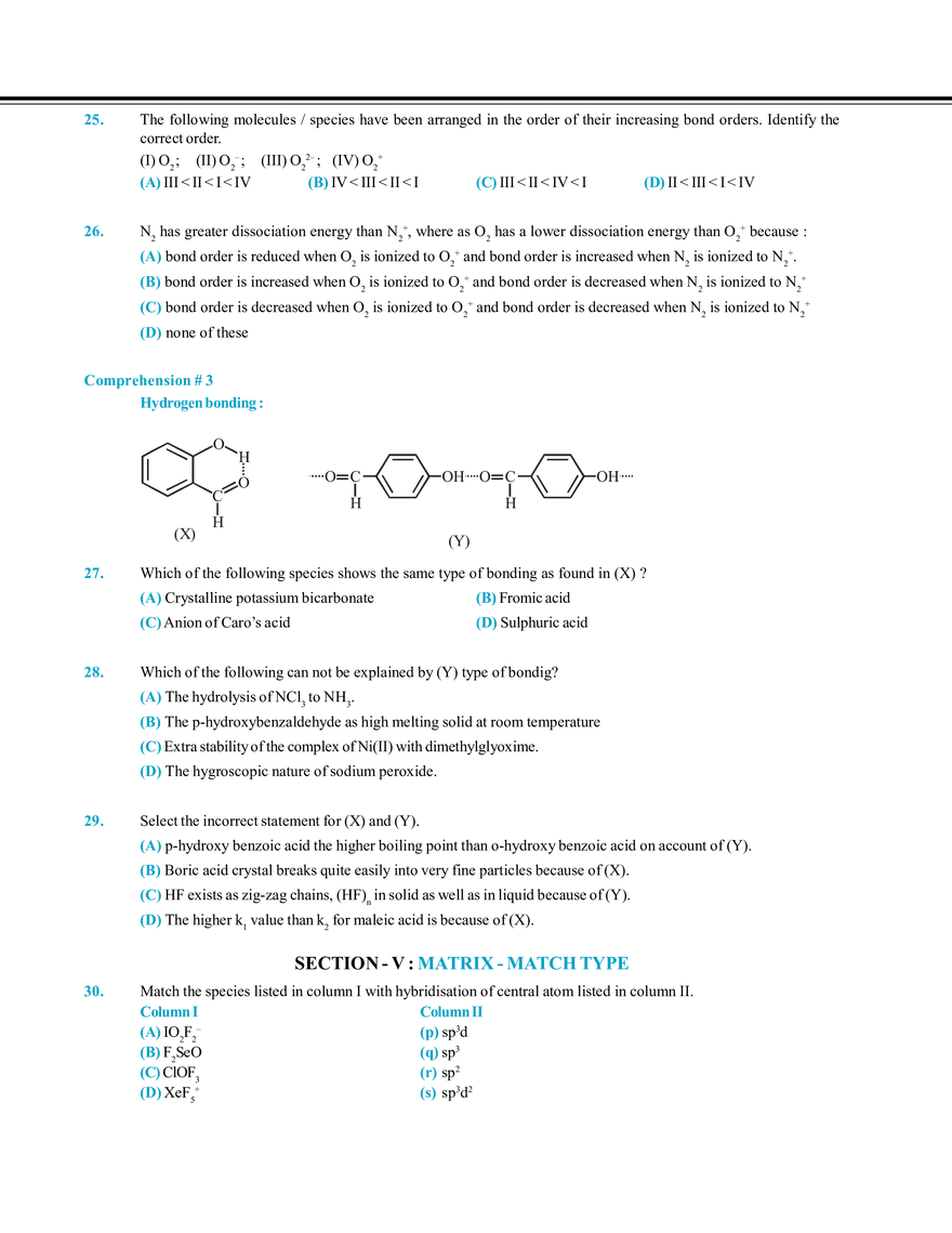 Chemical Bonding Mock Test - Page 5