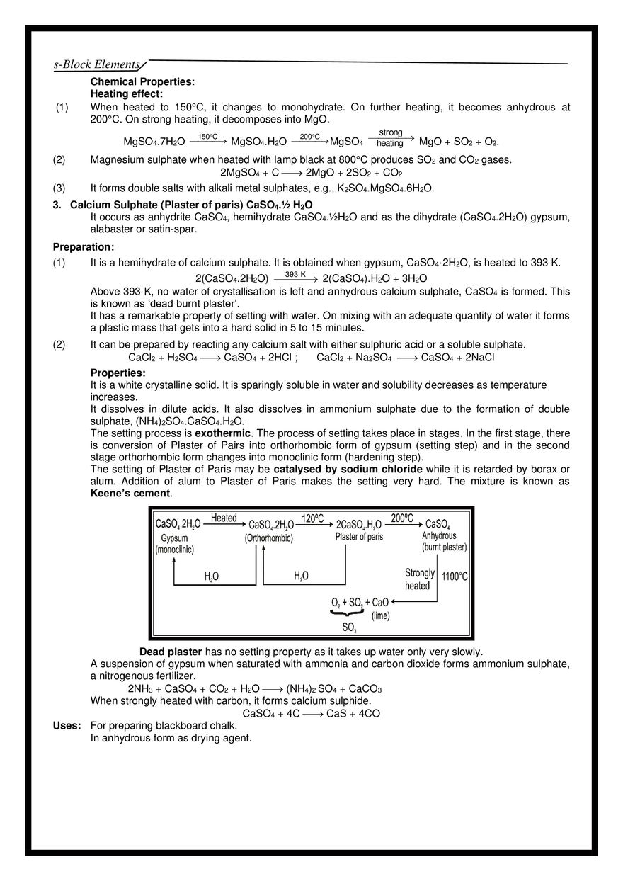 s-Block Elements Notes - Page 14