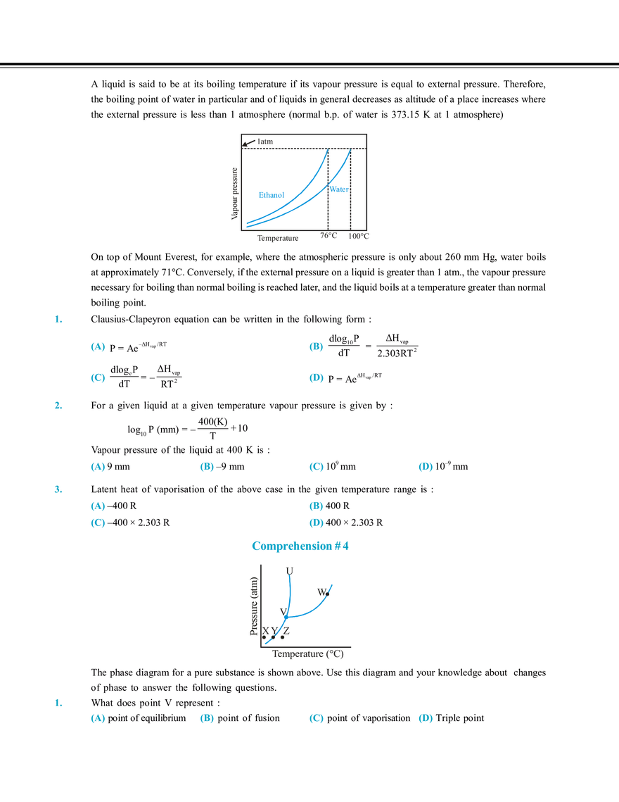Solution and Colligative Properties Exercise # 3 - Page 3