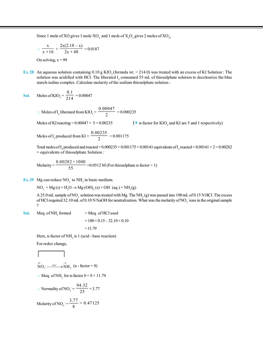 Redox Reaction and Equivalent Concept Solved Examples - Page 10