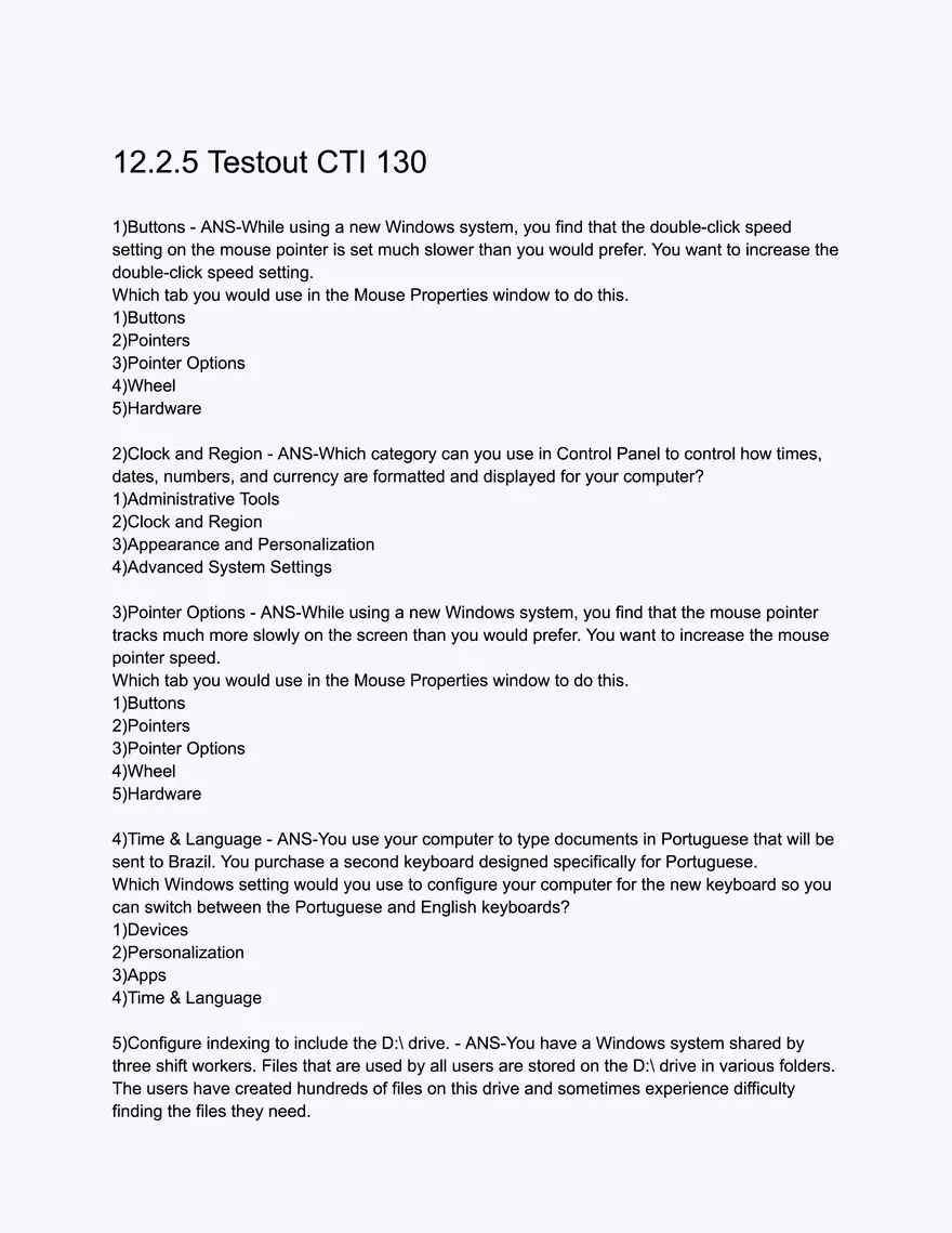 12.2.5 Testout CTI 130 - Page 1