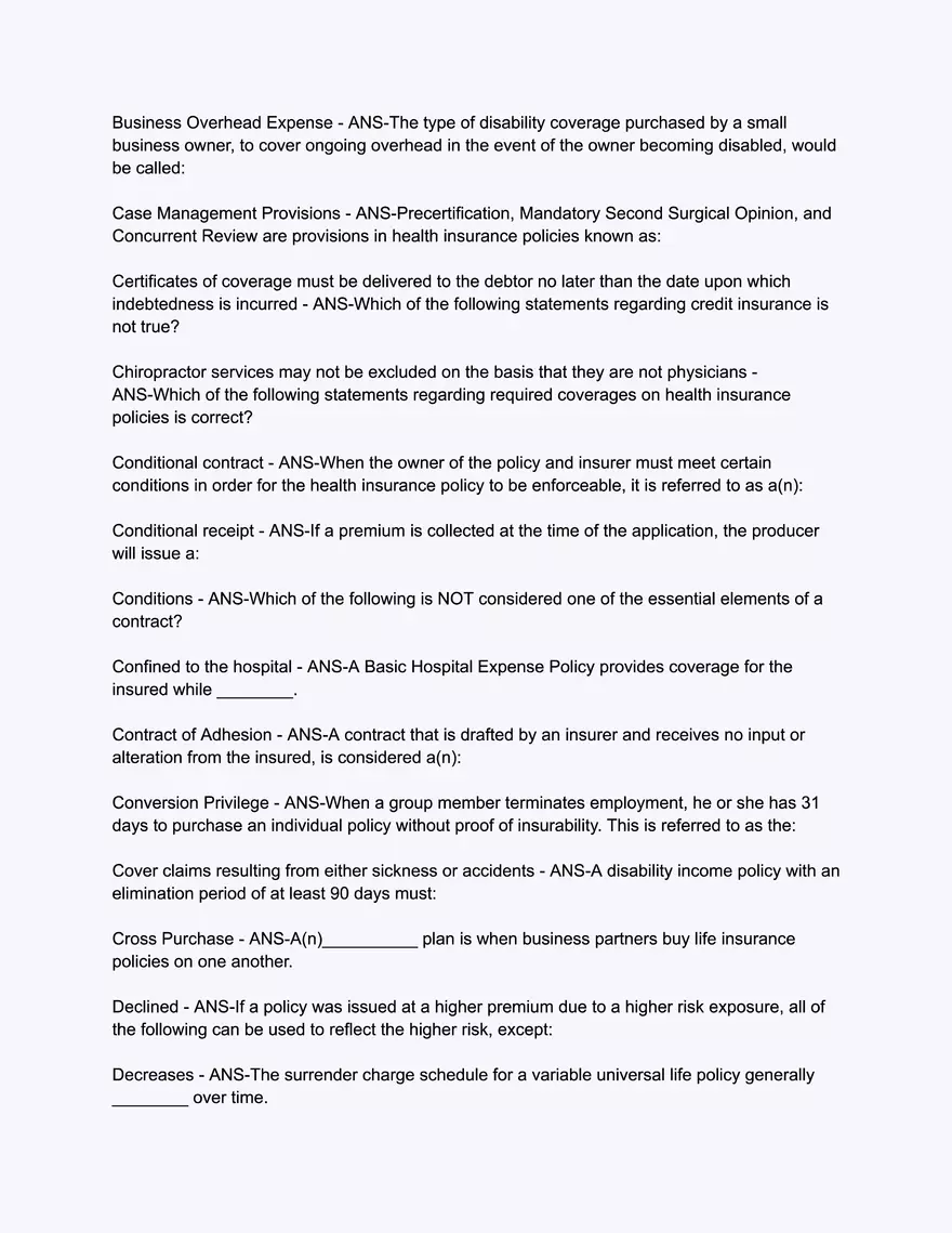 A.D. BANKER Life & Health - Comprehensive Exam - Page 7