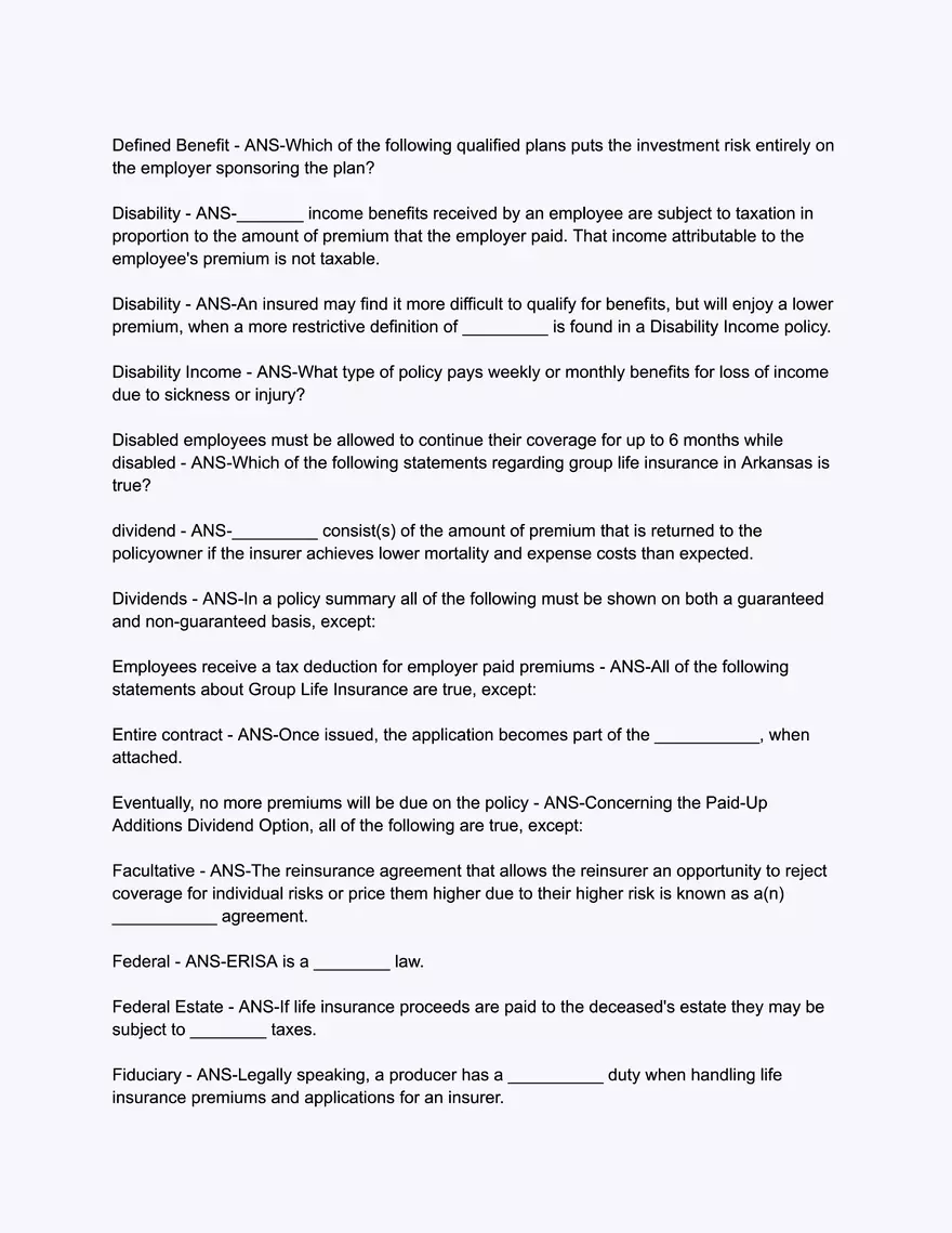 A.D. BANKER Life & Health - Comprehensive Exam - Page 8