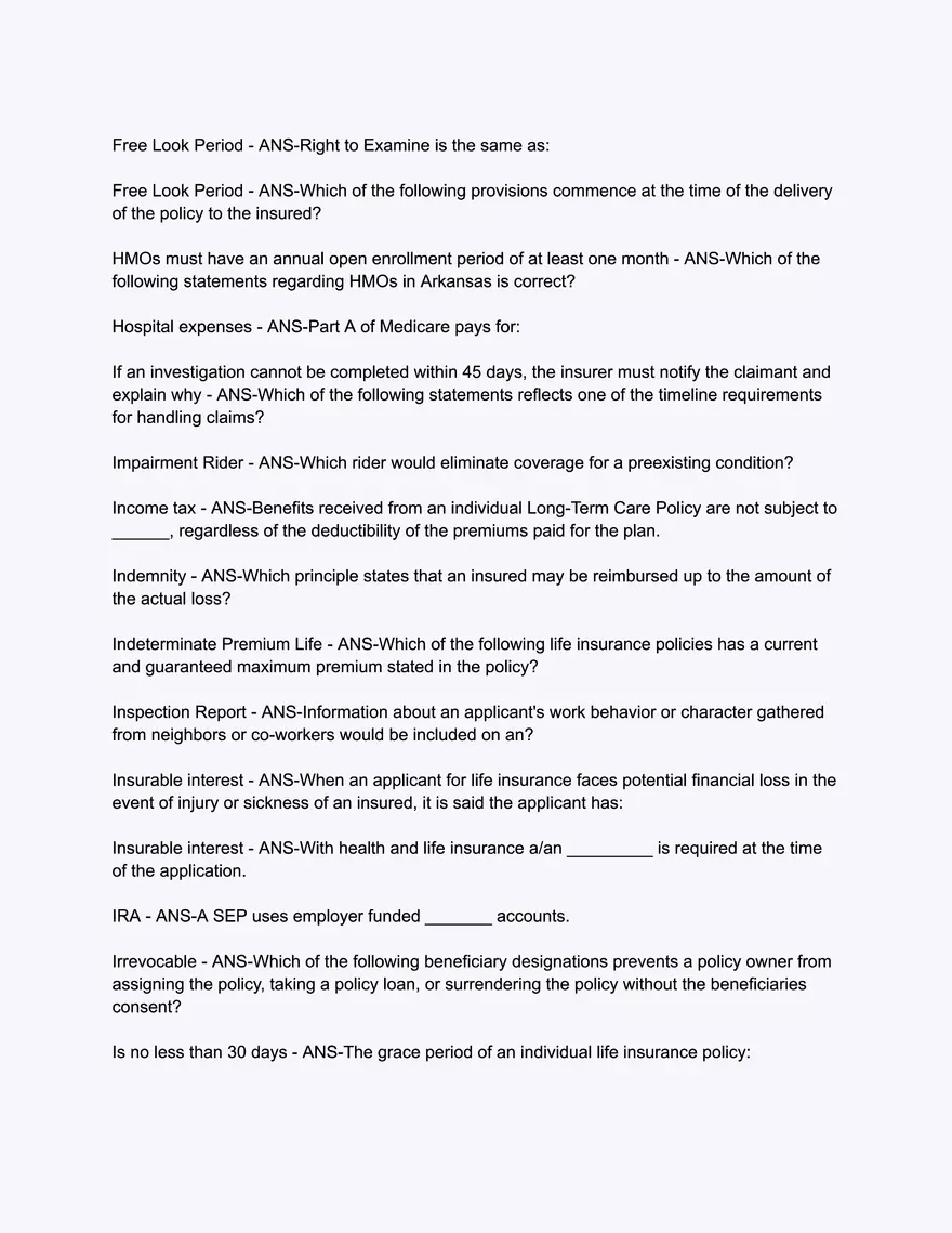 A.D. BANKER Life & Health - Comprehensive Exam - Page 9