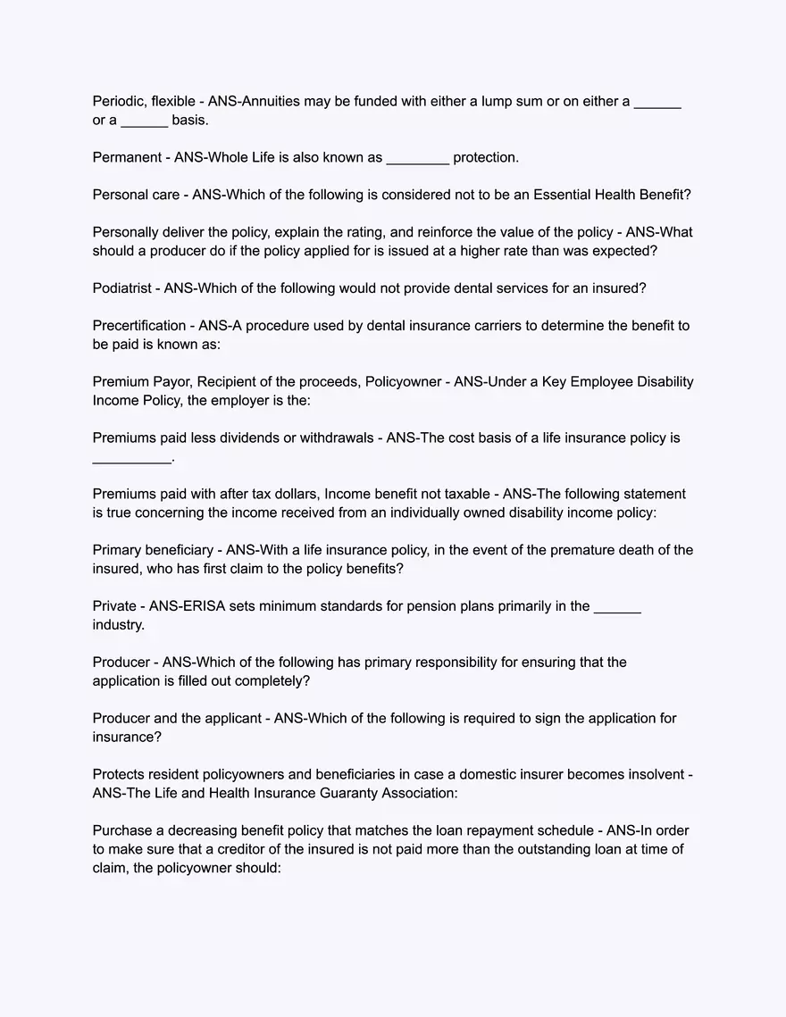 A.D. BANKER Life & Health - Comprehensive Exam - Page 12