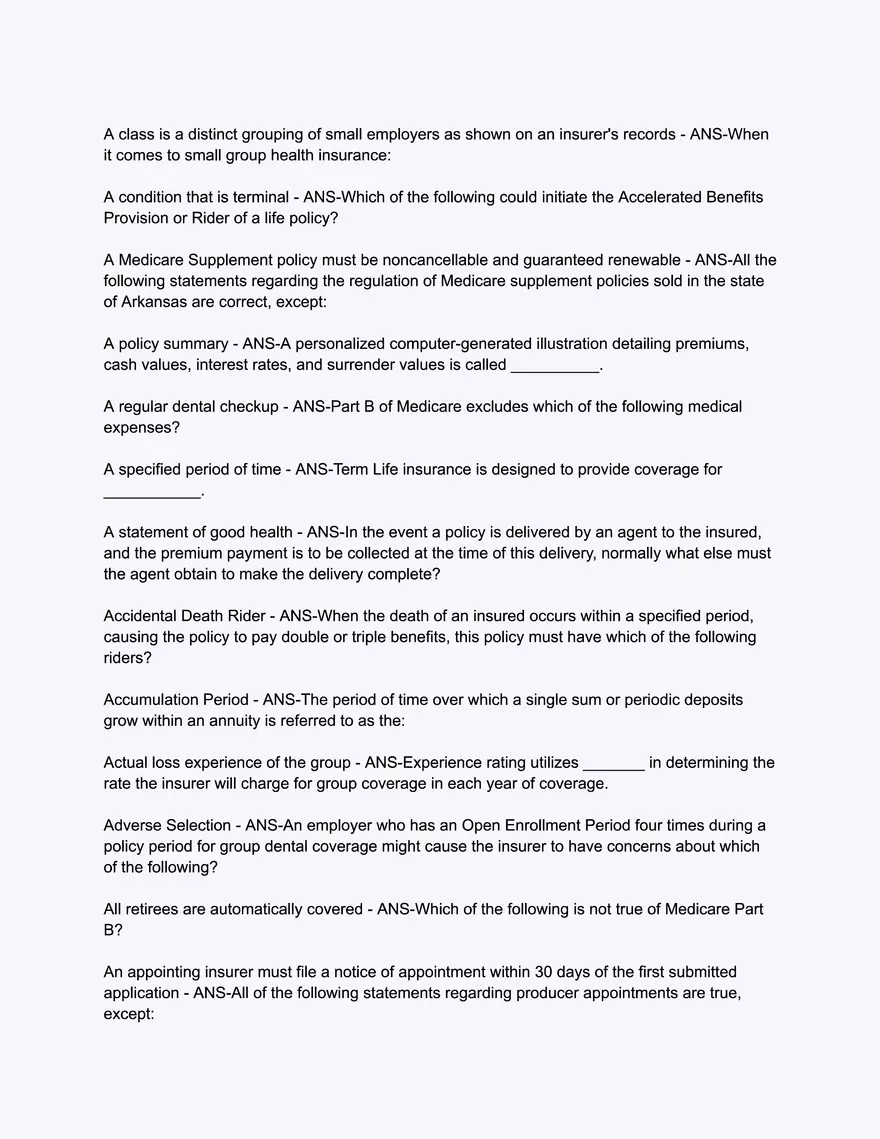 A.D. BANKER Life & Health - Comprehensive Exam - Page 2