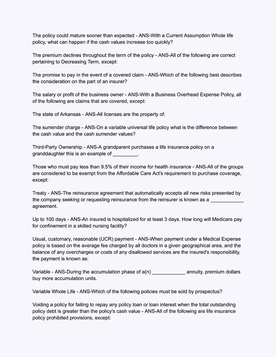 A.D. BANKER Life & Health - Comprehensive Exam - Page 4