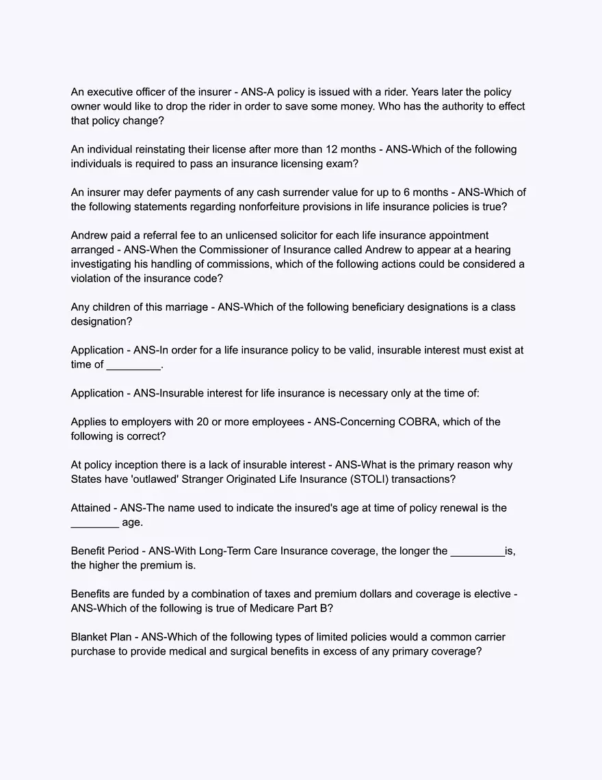 A.D. BANKER Life & Health - Comprehensive Exam - Page 6