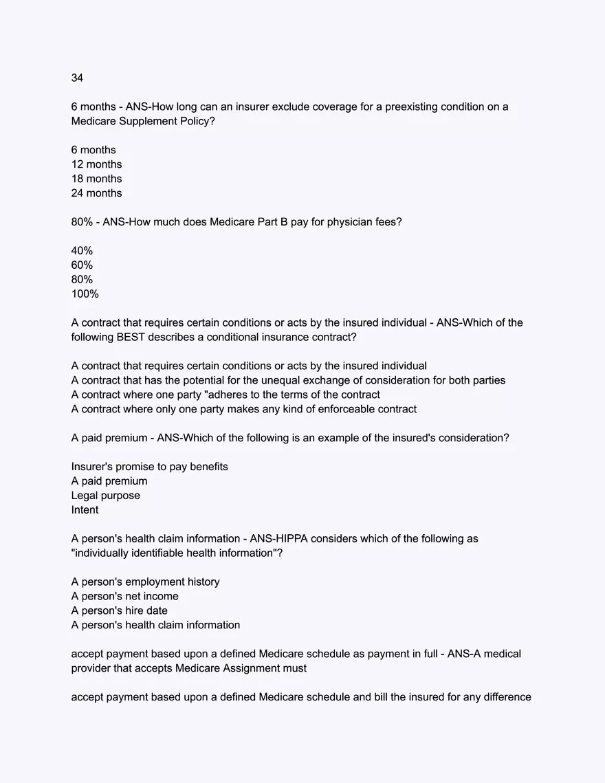 Arkansas Health and Accident Practice Exam - Page 2