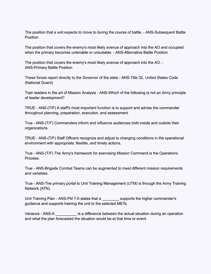 Captains Career Course - Common Core Final Exam - Page 9