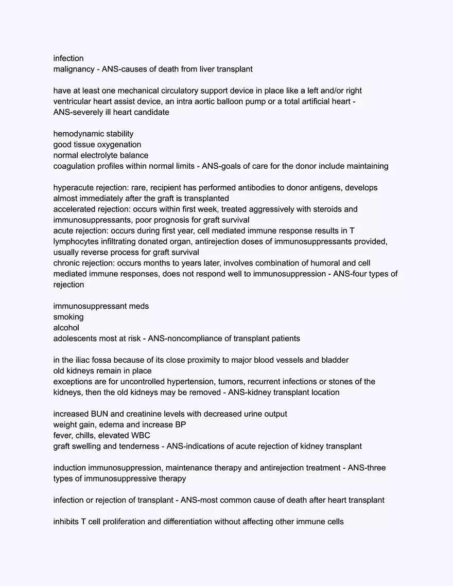 Care of the Organ Donor and Transplant Recipient - Page 8