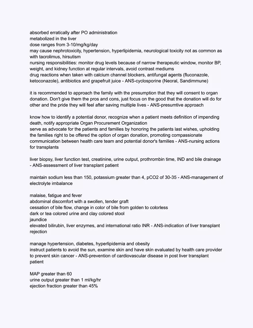 Care of the Organ Donor and Transplant Recipient - Page 9