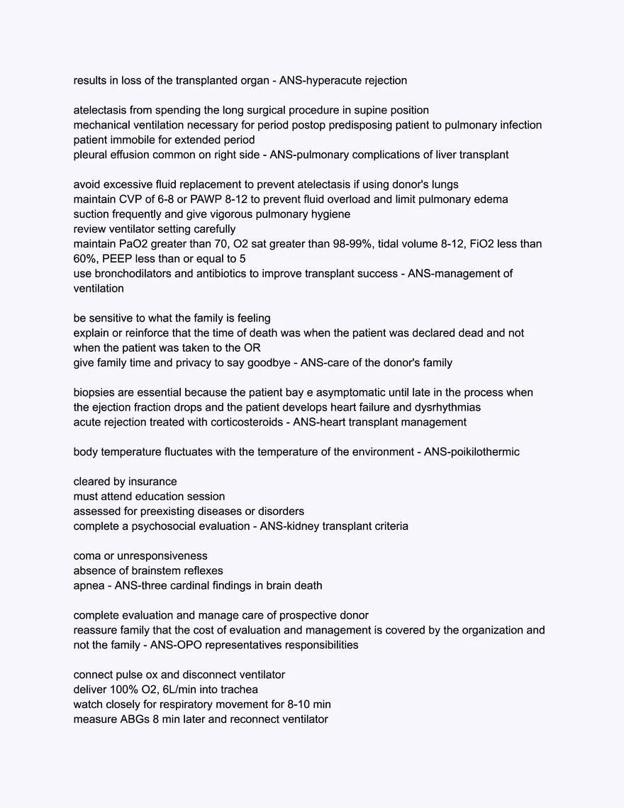 Care of the Organ Donor and Transplant Recipient - Page 2