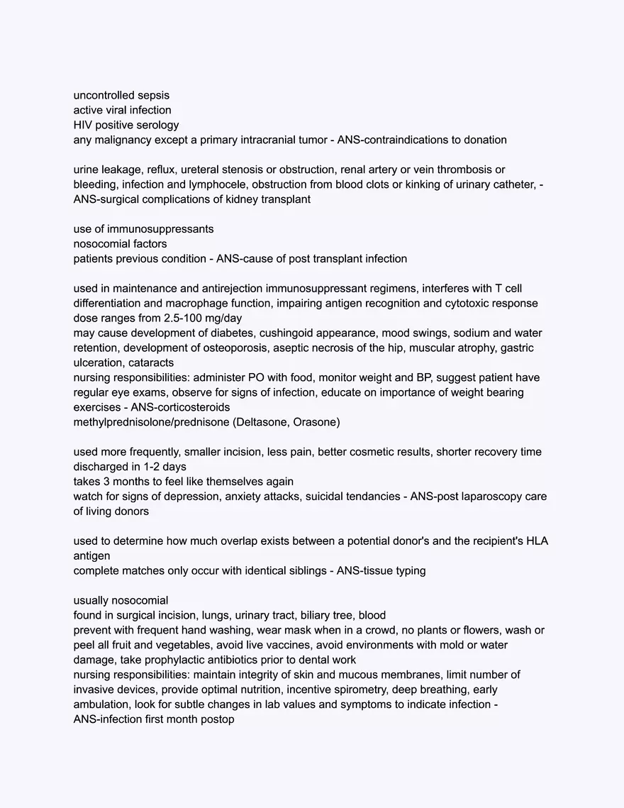 Care of the Organ Donor and Transplant Recipient - Page 4