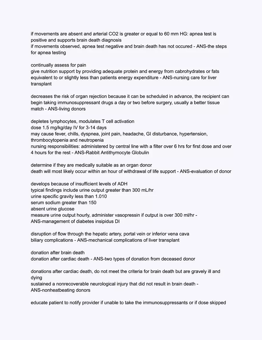 Care of the Organ Donor and Transplant Recipient - Page 6