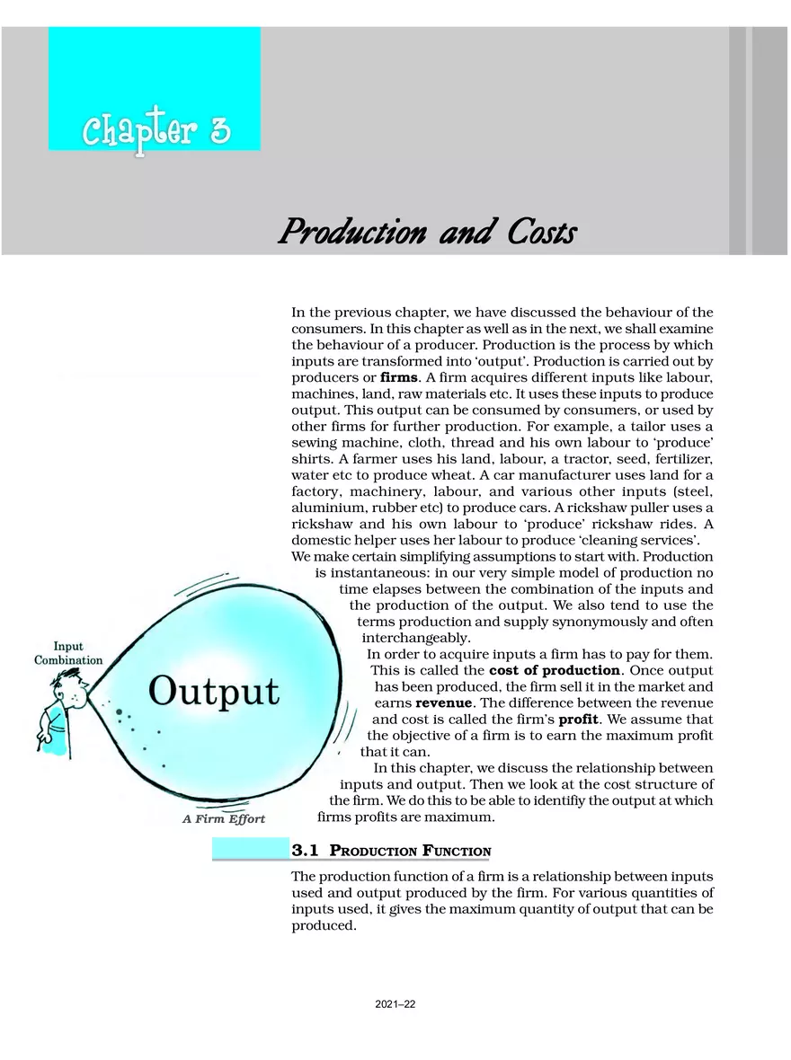 Production and Costs - Page 1