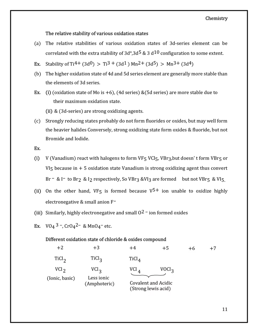 General Properties of the Transition Elements (d-Block) - Page 3