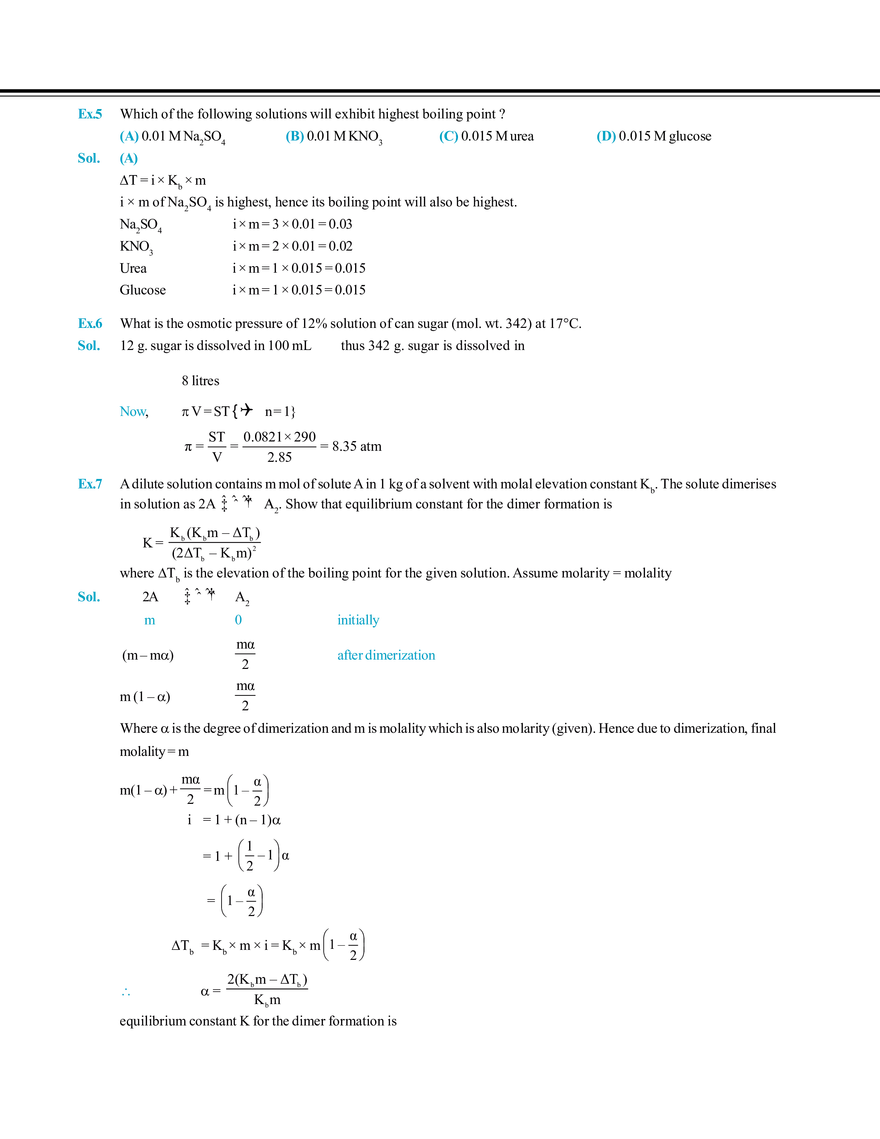 Solution and Colligative Properties Solved Examples - Page 2