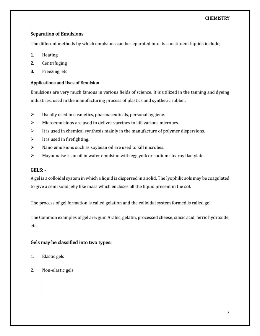 Colloids Solution and Classification of Colloids - Page 15