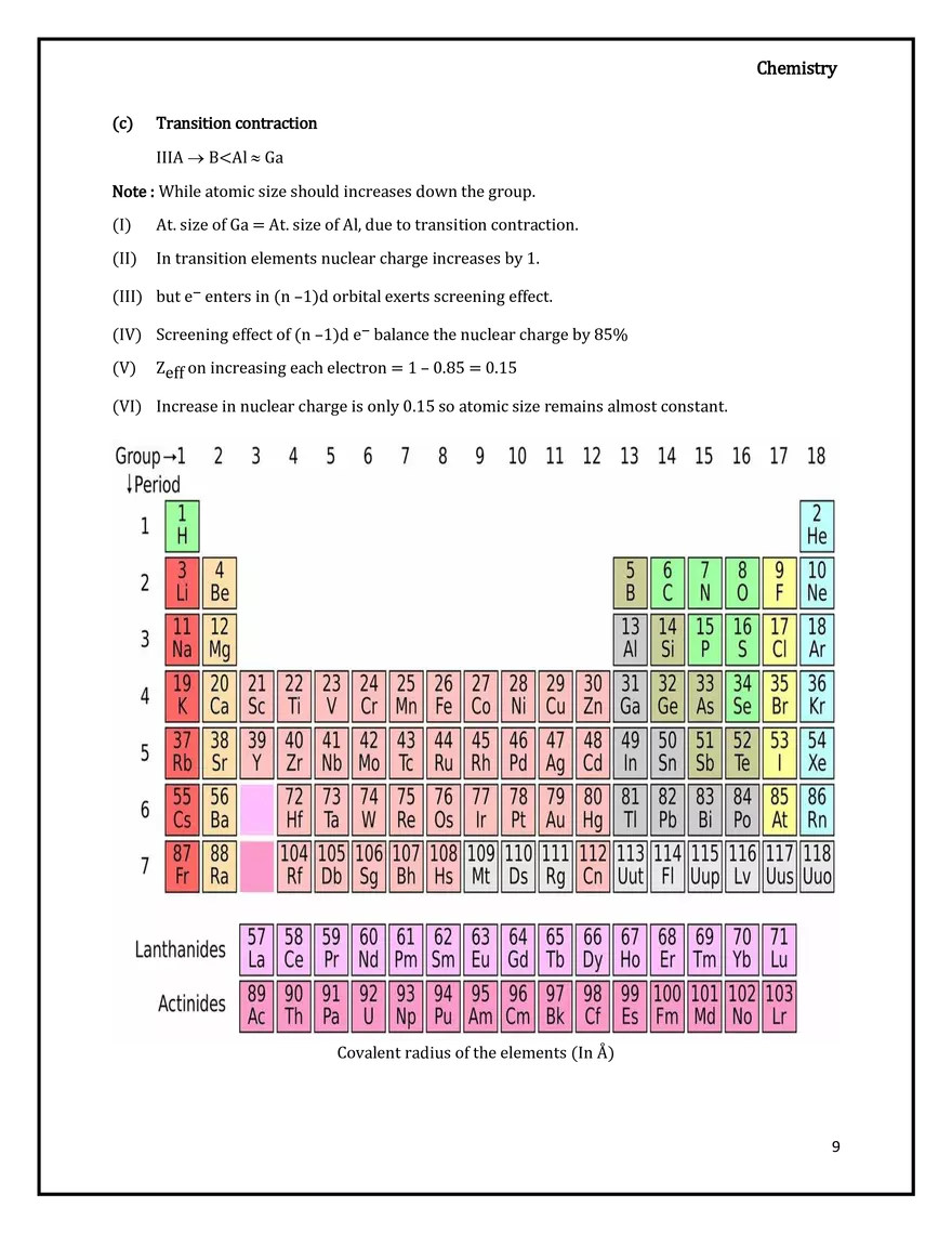 Periodic Trends in Properties of Elements - Page 33