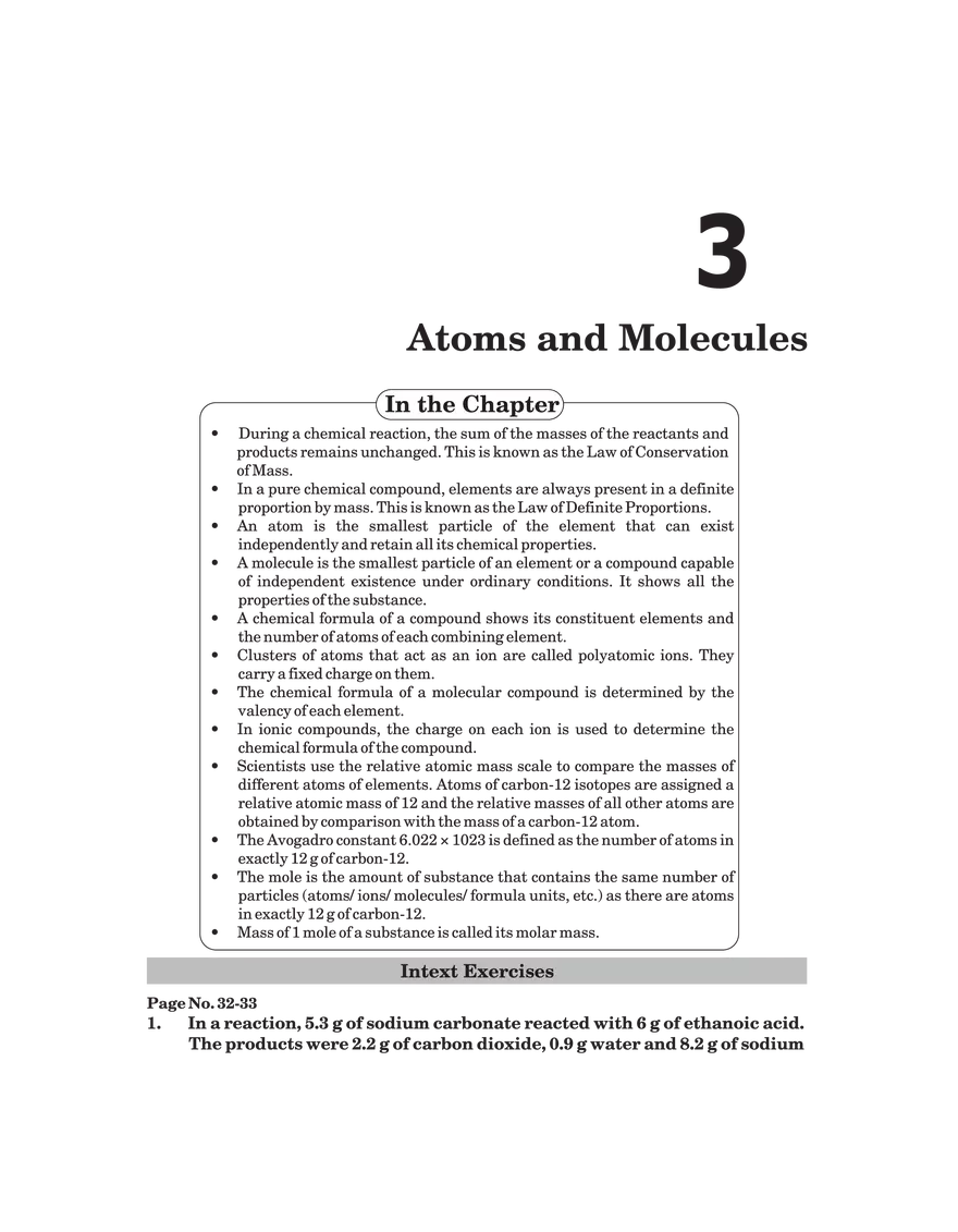 Atoms and Molecules - Page 1