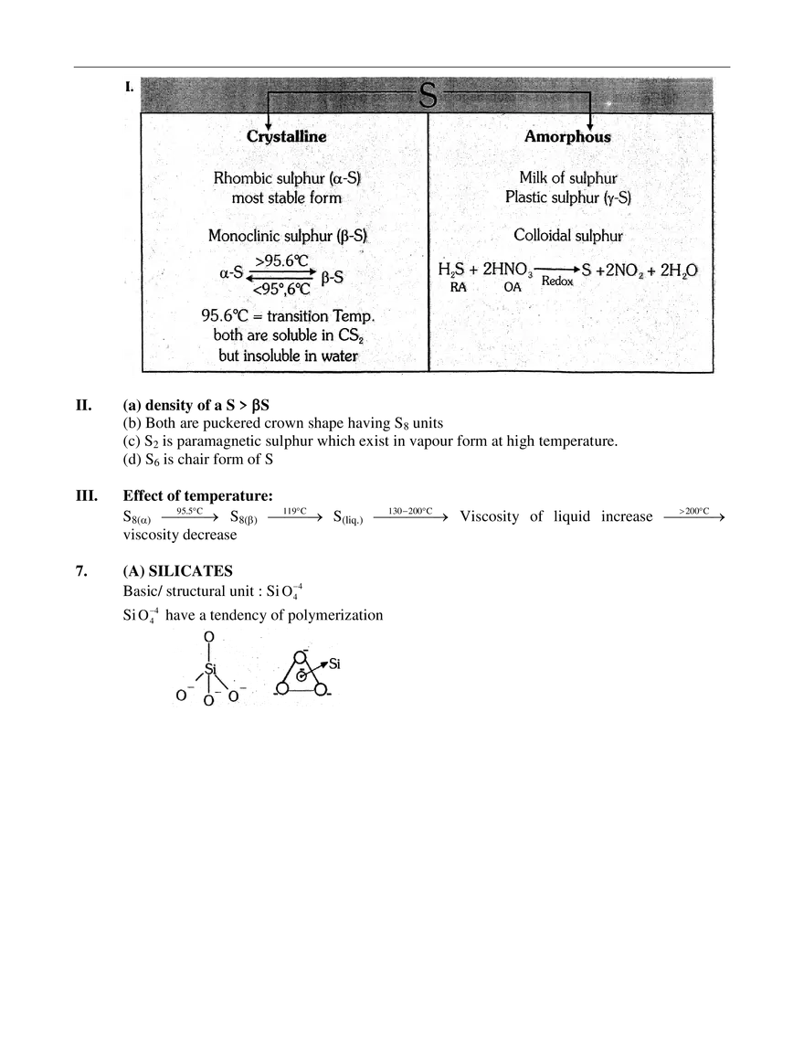 p-Block Elements Exercises - Page 11