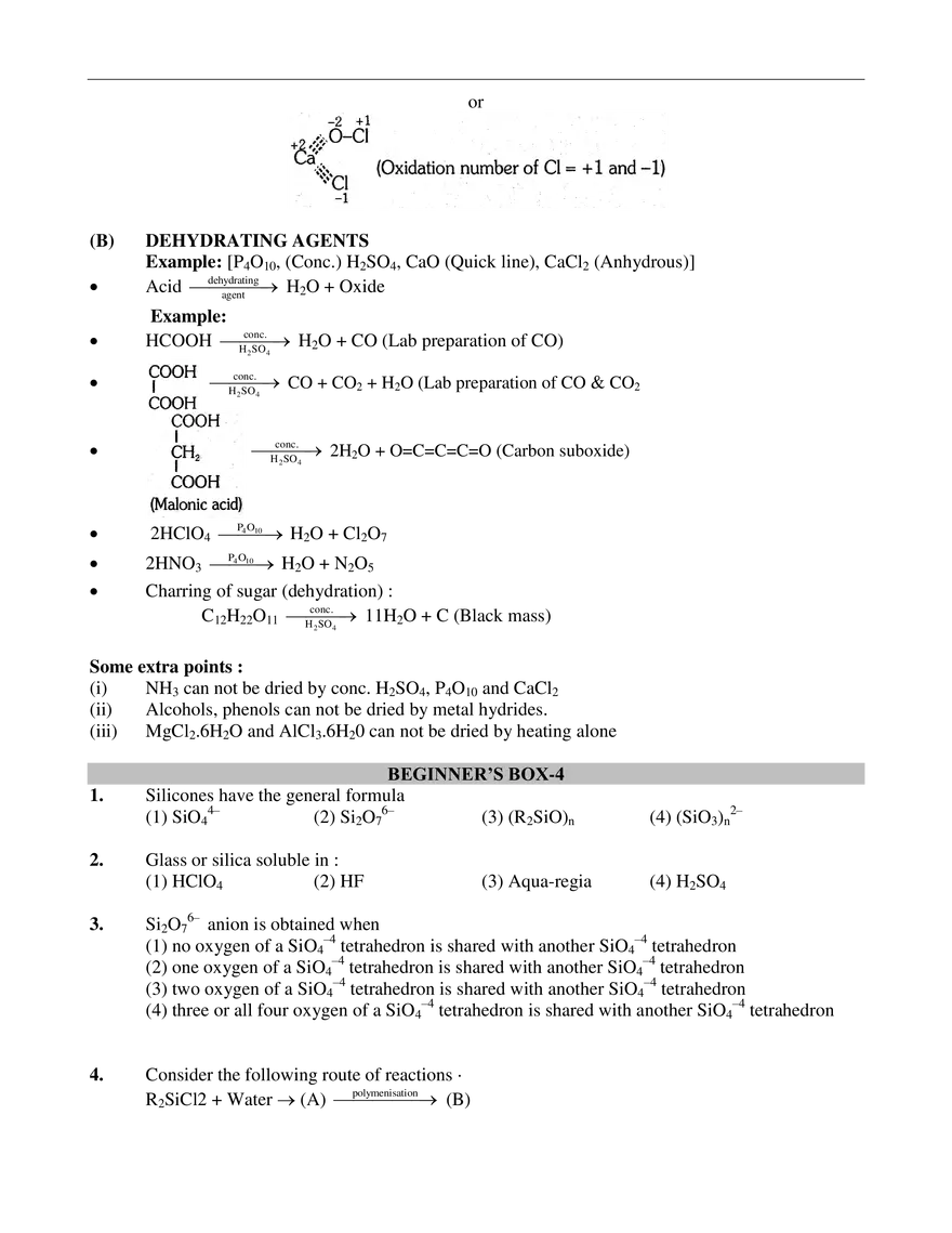p-Block Elements Exercises - Page 15