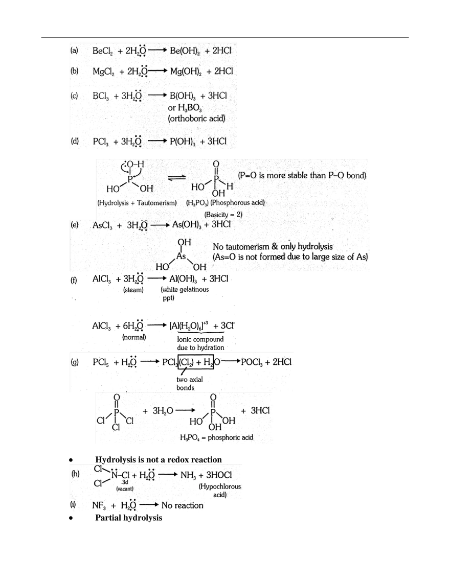 p-Block Elements Exercises - Page 4