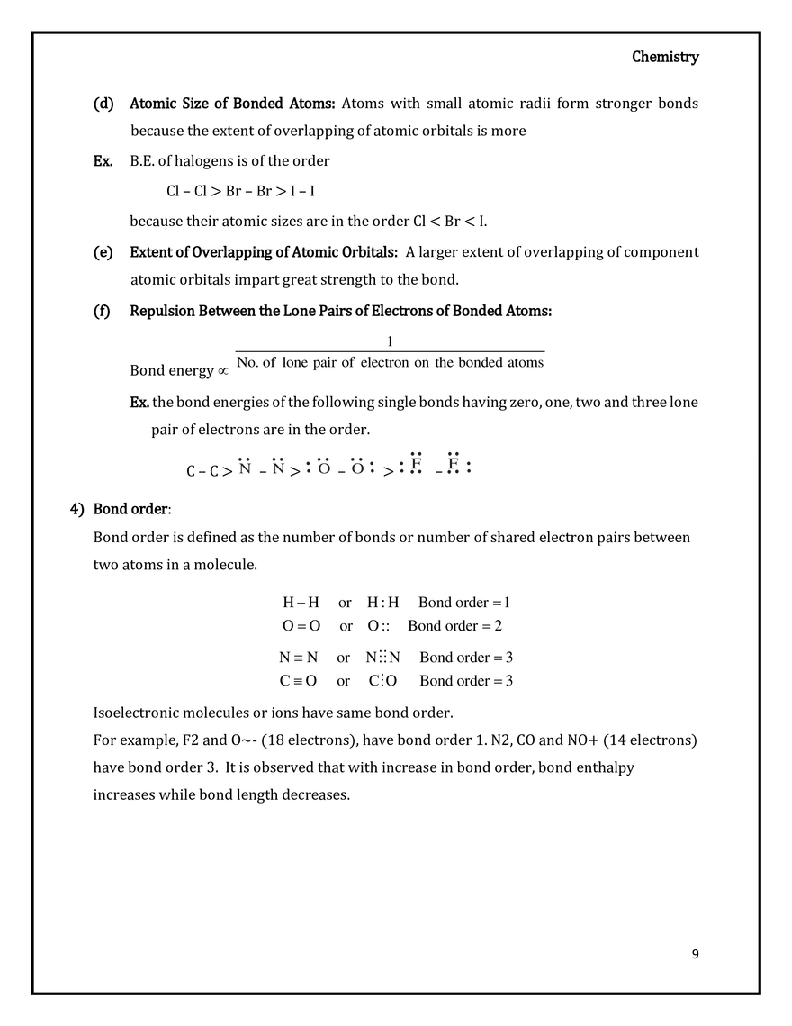 Bond Parameters - Page 12