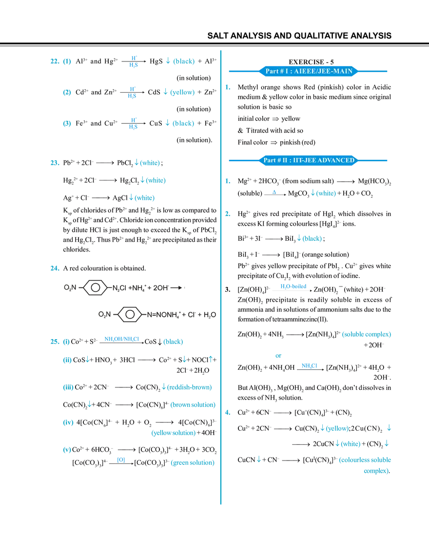 Salt Analysis and Qualitative Analysis - Page 3