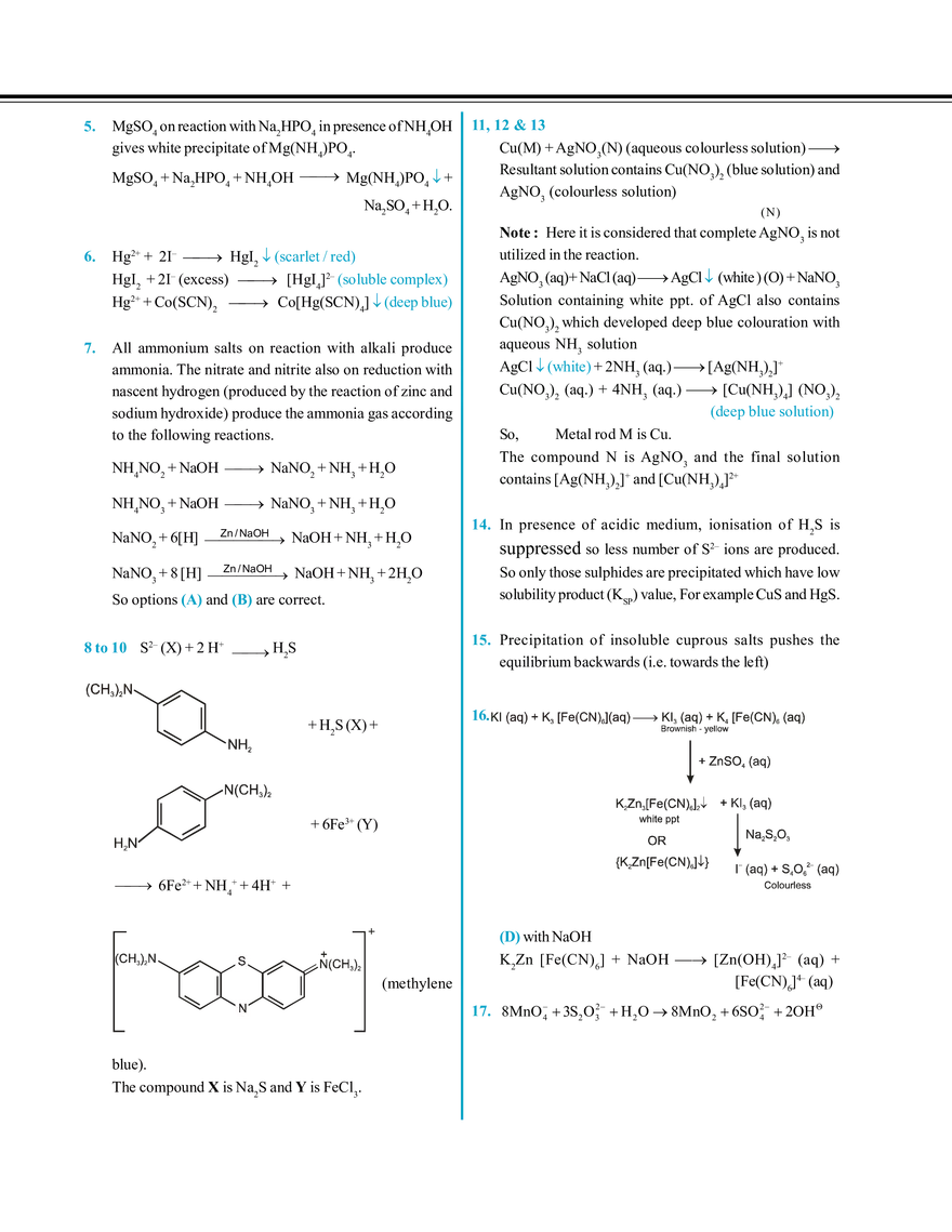 Salt Analysis and Qualitative Analysis - Page 4