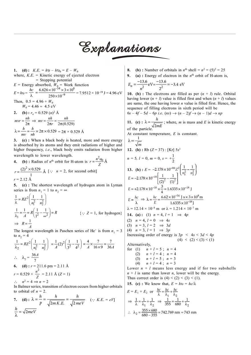 Chapter 3 Atomic Structure Answers - Page 4
