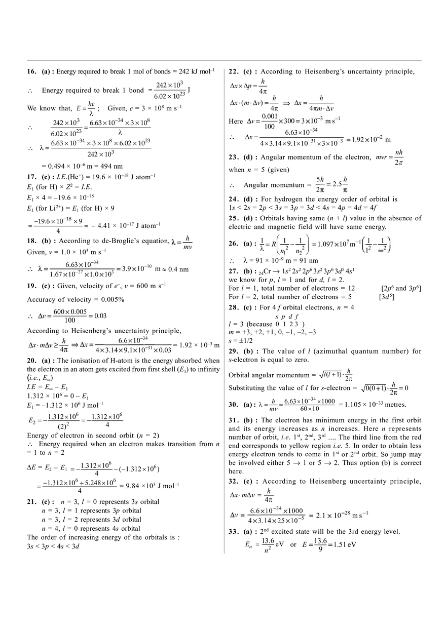 Chapter 3 Atomic Structure Answers - Page 5