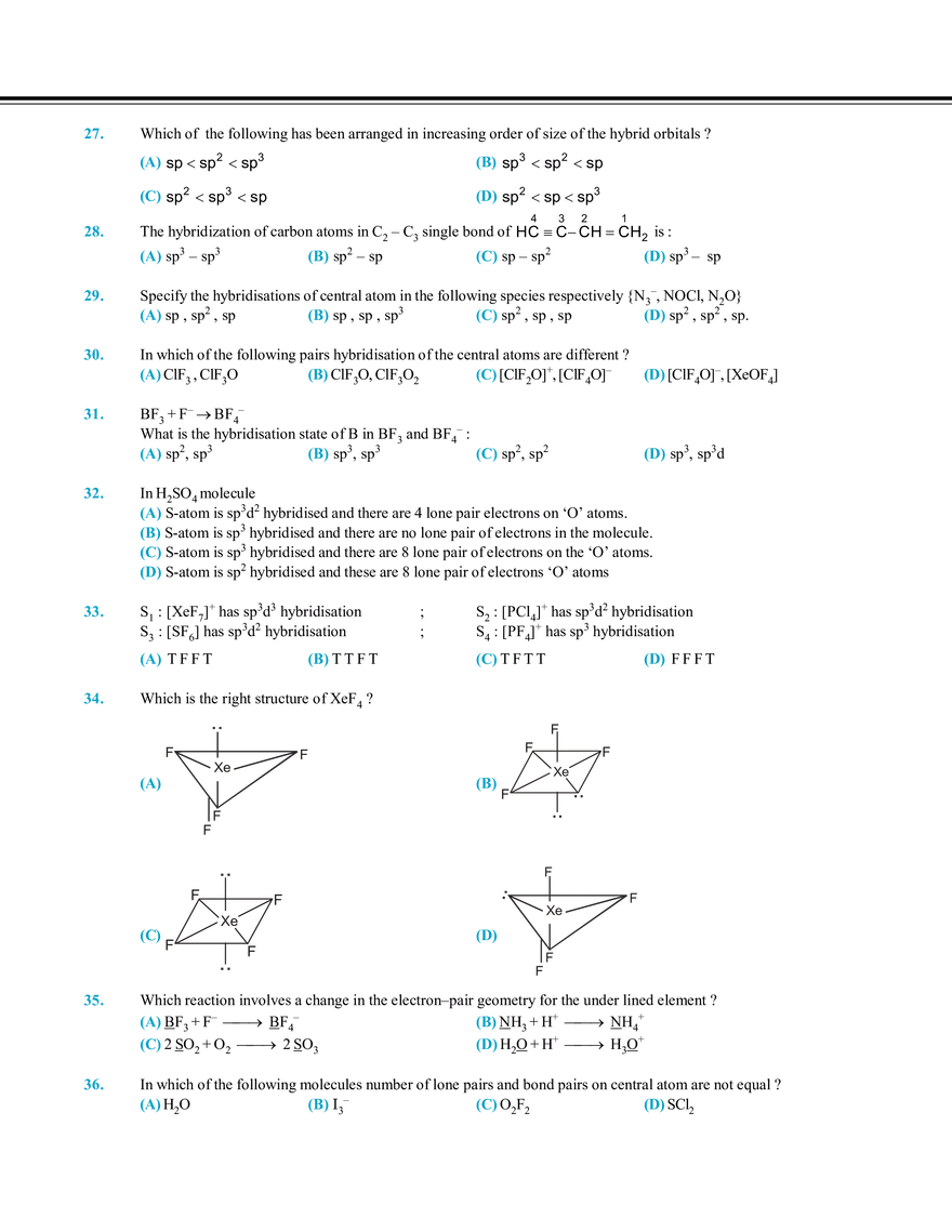 Chemical Bonding Exercise # 1 - Page 8
