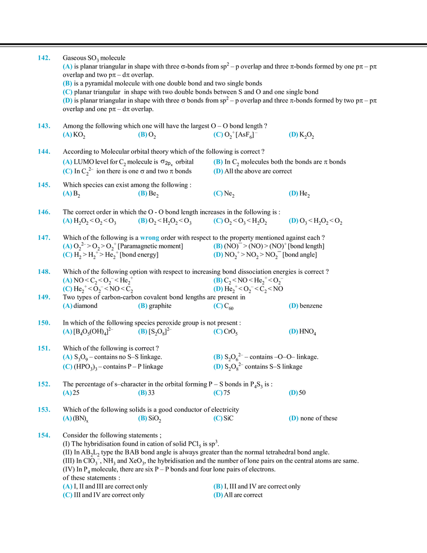 Chemical Bonding Exercise # 1 - Page 5