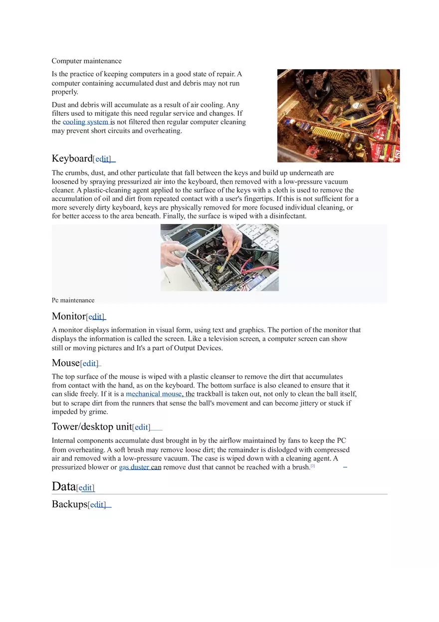 Computer Maintenance - Page 1