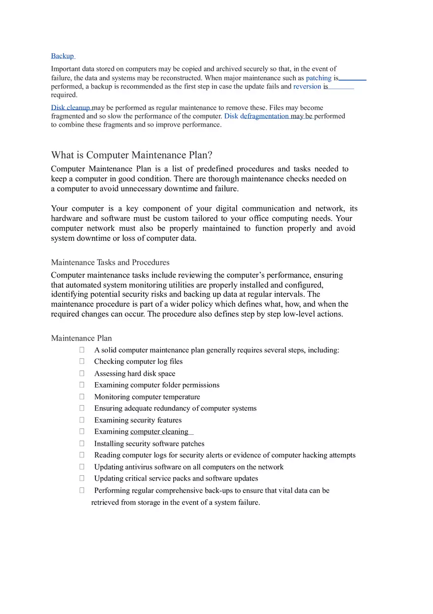 Computer Maintenance - Page 2